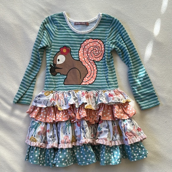 GUC Jelly the Pug and Mini Boden dress/top size 5T - Picture 2 of 9